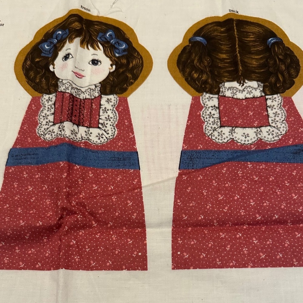Vintage VIP Mary and her Lamb Storybook Doll Fabric Panel Uncut Sewing Project